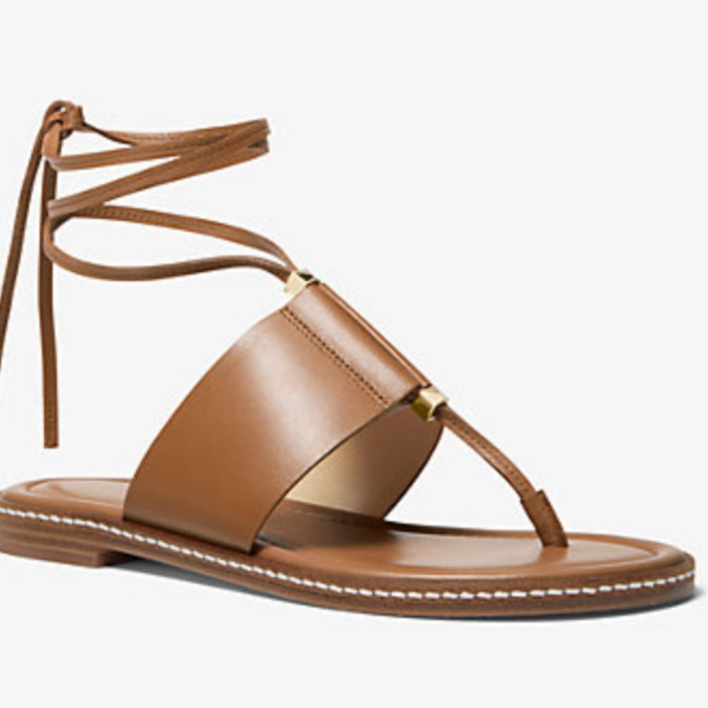 Michael Kors Marlon lace up sandal tan 6.5
